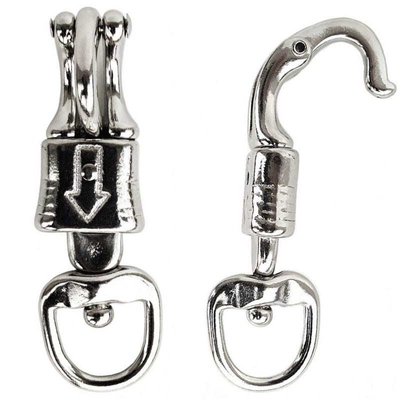 Concho King 2 Pack of Quick Release Panic Snap W/Round Swivel 1" X 4-1/2"